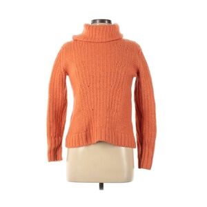 Banana Republic Wool Turtleneck Orange Size Women's Medium